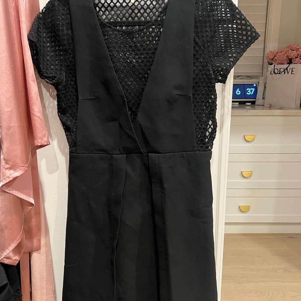MAJE modern Elegant Black Women's Dress- needs new zipper